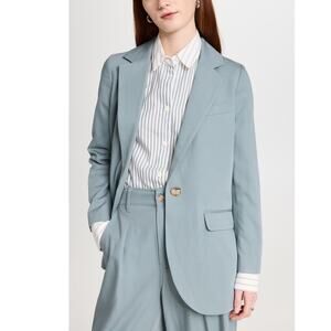 Madewell The Larsen Blazer in Drapeweave in Overcast